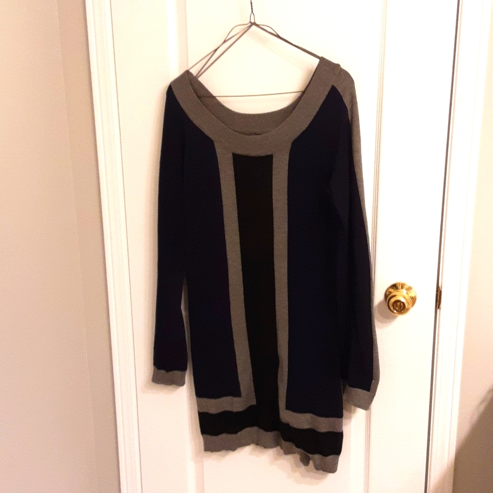 Color block sweater dress from le chateau